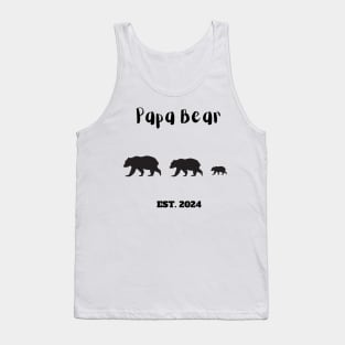 Papa Bear Est. 2024 Tank Top